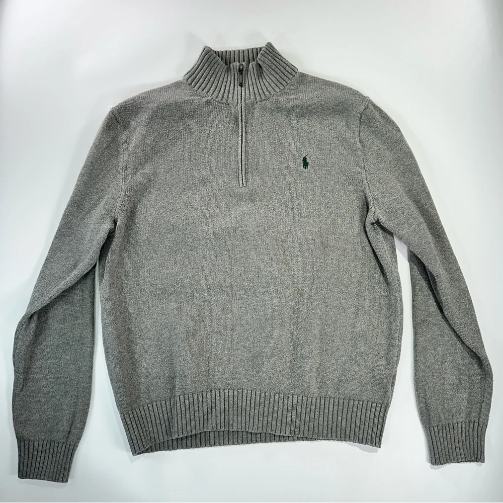 Polo Ralph Lauren Gray Zip-Up Sweater